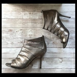 Michael Kors Silver Leather Heels